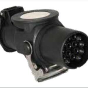 Adaptateur court avec fiche de prise 15P/24V (ISO 12098) et socle de prise 7P/24V (ISO 1185) Erich Jaeger 311207