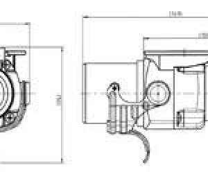 Adaptateur court avec fiche de prise 15P/24V (ISO 12098) et socle de prise 7P/24V (ISO 1185) Erich Jaeger 311173