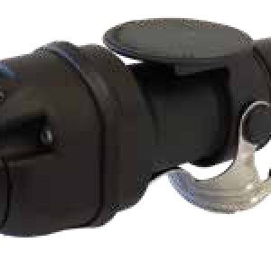 Adaptateur / réducteur de tension 24V > 12V – connecte une prise 15P/24V (ISO 12098) du côté du véhicule avec une prise 13P/12V (ISO 11446) du côté de la remorque Erich Jaeger 311304