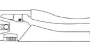 Pince manuelle à sertir pour sertissage à 4 encoches avec douille de butée spécifique pour contacts mâles / femelles: 3P/6-24V (DIN 9680) Erich Jaeger 361059