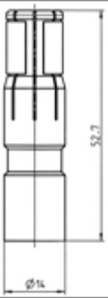 Contact (VG 96917 S50) 2P/24V(168A) Erich Jaeger 383560