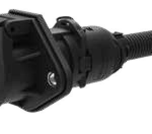 Socle de prise (SAE J560 Primary, ABS) 7P/12V 100% étanche «WeatherLock™» — 0,42 m Erich Jaeger 501152