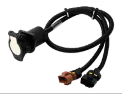 Câble d‘alimentation 15P/24V avec socle de prise 15P/24V (ISO 12098) et 2x connecteurs à 8P — 1,10 m Erich Jaeger 541128