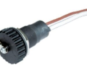 Socle de prise (ISO 4165) avec 2x fils 2,5mm² de 300mm 2P/6-24V(16A) (Baladeuse-) Erich Jaeger 551024
