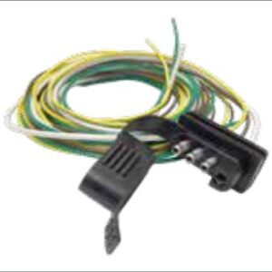 Fiche de prise avec câble de raccordement et couvercle injecté (SAE J1239) 4P/12V Erich Jaeger 551036