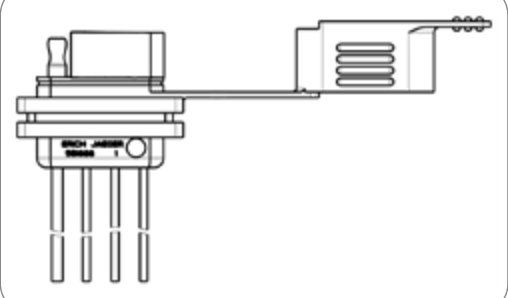 Socle de prise avec câble de raccordement et couvercle injecté (SAE J1239) 4P/12V — 1,30 m Erich Jaeger 551010