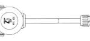 Câble Adaptateur avec fiche de prise 15P/24V (ISO 12098) et connecteur 8P/12V (uniquement fonctions de signalisation) — 11,00 m Erich Jaeger 601057