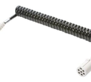 Cordon spiralé 7P/24V (ISO 3731 – Type S) — Sans conditionnement Erich Jaeger 611050