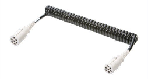 Cordon spiralé 7P/24V (ISO 3731 – Type S) — spécifications similaires à ISO 4141-4, Sachet plastique Erich Jaeger 611083