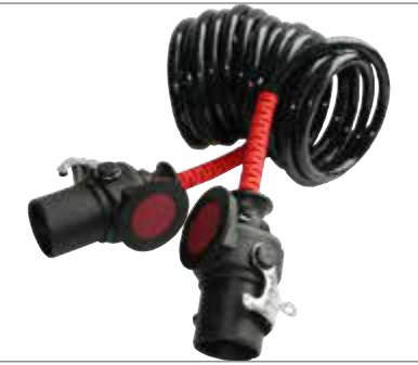 Câble spiralé (ISO 7638-1 ABS, EBS, ADR) 7P/24V Erich Jaeger 641313