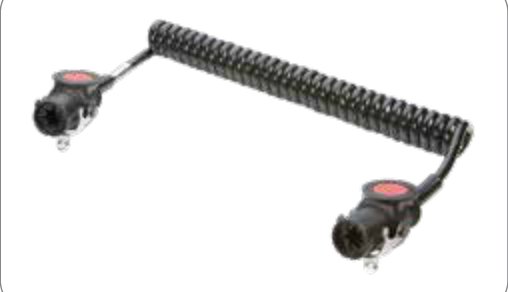 Câble spiralé (ISO 7638-1 ABS, EBS, ADR) 7P/24V 125°C «Euro 6» — Sachet plastique, 3,00 m Erich Jaeger 641327