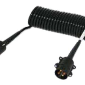 Câble spiralé (DIN 72575) 4P/6-24V Erich Jaeger 651022