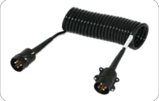 Câble spiralé (DIN 72575) 4P/6-24V Erich Jaeger 651022