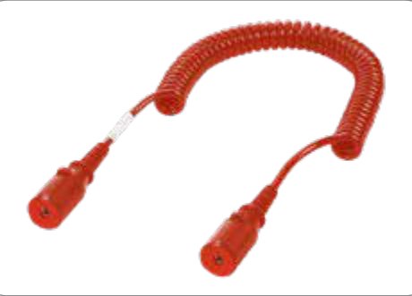 Câble spiralé (Sans norme) 1P/24V(300A) (rouge, Alimentation) Erich Jaeger 651536