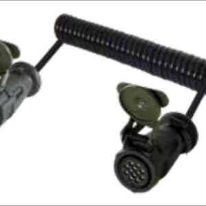 Câble spiralé (VG 96927-22) avec 1x fiche de prise 12P/24V avec contacts mâles (selon VG 96923 B2-12P) et 1x fiche de prise 12P/24V avec contacts femelles (selon VG 96923 B2-12S) 12P/24V — 3,50 m, 4,00 m Erich Jaeger 651558