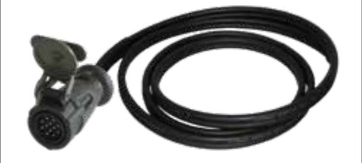 Câble (VG 96927-22 B) avec 1x fiche de prise 12P/24V avec contacts mâles (selon VG 96923 B1-12P) 12P/24V — 2,20 m Erich Jaeger 651561