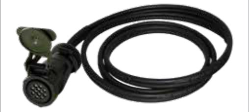 Câble (VG 96927-22) avec 1x fiche 12P/24V avec contacts mâles (selon VG 96923 B1-12S) 12P/24V — 1,20 m Erich Jaeger 651566