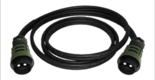 Câble jumelé de 50mm² avec 2x fiches de prises 2P/24V avec bague à visser (selon VG 96917) Erich Jaeger 652212