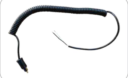 Câble spiralé 2P/6-24V (ISO 4165 – ADR) pour le raccordement d‘une prise de courant Erich Jaeger 652803