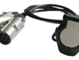 Câble Adaptateur avec 2x fiches de prise 7P/24V (ISO 1185 + ISO 3731) et socle de prise 15P/24V (ISO 12098) Erich Jaeger 711063