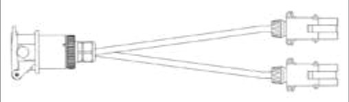 Câble Adaptateur avec 2x fiches de prise 7P/24V (ISO 1185 + ISO 3731) et socle de prise 15P/24V (ISO 12098) Erich Jaeger 711063