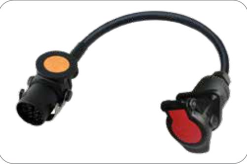 Câble Adaptateur avec fiche de prise 13P/24V (similaire ISO 12098) et socle de prise 15P/24V (ISO 12098) Erich Jaeger 711071