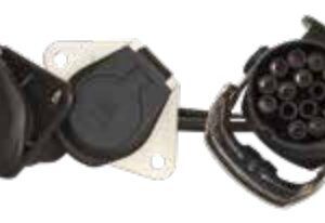 Câble Adaptateur avec fiche de prise 15P/24V (ISO 12098) et 2x socles de prise 7P/24V en plastique renforcé (ISO 1185 + ISO 3731) — 0,50 m Erich Jaeger 711086