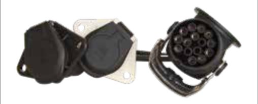 Câble Adaptateur avec fiche de prise 15P/24V (ISO 12098) et 2x socles de prise 7P/24V en plastique renforcé (ISO 1185 + ISO 3731) — 0,50 m Erich Jaeger 711086