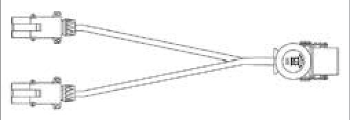 Câble Adaptateur avec fiche de prise 15P/24V (ISO 12098) et 2x fiches de prise 7P/24V en aluminium (ISO 1185 + ISO 3731) Erich Jaeger 711117