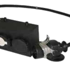 Boîtier adaptateur avec câble avec fiche de prise 15P/24V (ISO 12098) et 2x socles de prise 7P/24V (ISO 1185 + ISO 3731) Erich Jaeger 711131