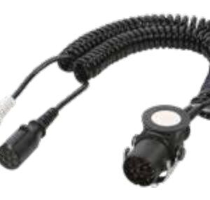 Cordon Adaptateur avec fiche de prise 15P/24V (ISO 12098) et 2x fiches de prise 7P/24V en plastique renforcé (ISO 1185 + ISO 3731) — Sans conditionnement Erich Jaeger 711120