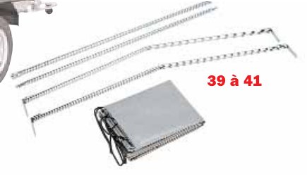 Bâche pour rehausses grillagées 213/218 Erdé BR 210
