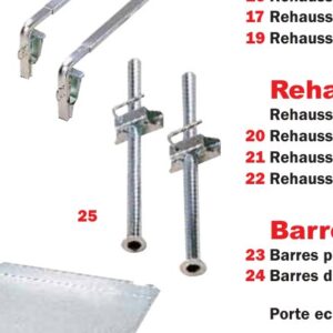 Béquilles stabilisatrices arrière — 162 à 239X4F1500 Erdé BS 001