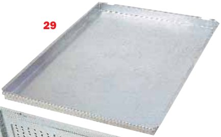 Bac acier supérieur amovible 122/127 Erdé BA 120