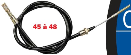 Câble de frein DAXARA 237/238F — long. 1320mm Erdé 09192001