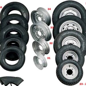 Jante 185/70×13 pouces — 4 trous entraxe 130mm Erdé 09191603