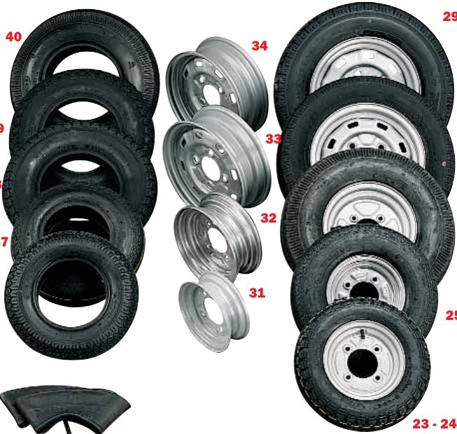 Jante 185/70×13 pouces — 4 trous entraxe 130mm Erdé 09191603