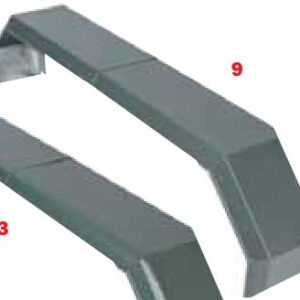 Garde boue — 234X4 – 232X4 – 237X4 — (13 pouces) – bords roulés Erdé 09192734
