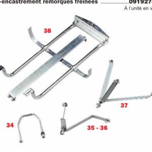 Support roue de secours — 232-233-237-238-238F1000 Erdé SP 238