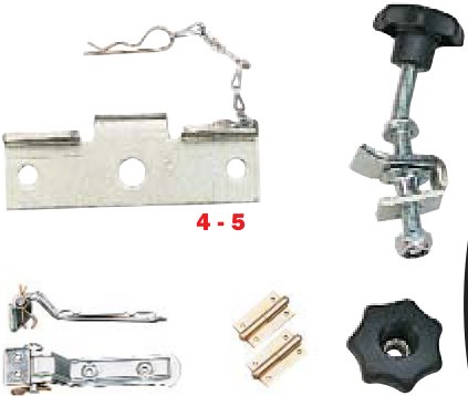 Système bascule/molette pour timon carré 50 — 102-122-132-107-127-137 Erdé 09191091