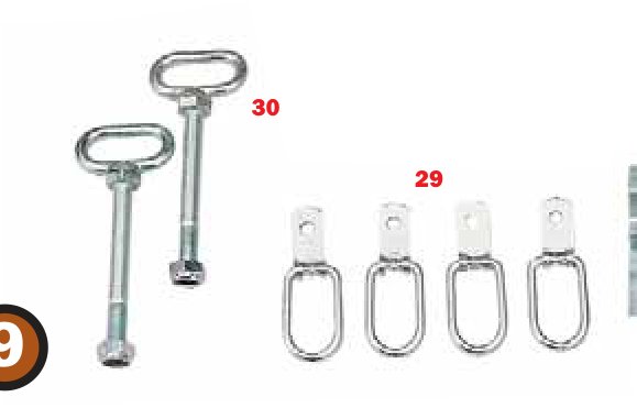 Anneaux d’arrimage CH 450/750 Erdé 09191093