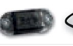 Feu de gabarit rouge LED 12-30 V Fristom FT-062 C LED DARK
