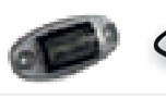 Feu de gabarit rouge LED 12-30 V Fristom FT-068 C LED DARK 55907556019355