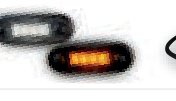 Feu de gabarit orange/blanc LED 12-30 V Fristom FT-073 BZ LED DARK