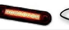 Feu de gabarit rouge LED 12-30 V Fristom FT-073 C LED LONG DARK