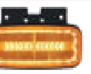 Feu de gabarit orange LED 12-30 V Fristom FT-080 + K LED