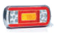 Feu arrière LED 6 fonctions — baïonnette 5 broches Fristom FT-130 COF LED BAJONET