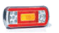 Feu arrière LED 6 fonctions — câble 1 m Fristom FT-130 COF LED