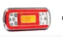 Feu arrière LED 6 fonctions — baïonnette 5 broches Fristom FT-130 PM LED BAJONET