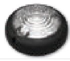 Plafonnier à LED, 12-30V, rond, noir, sans interrupteur Fristom FT-160 CZ LED